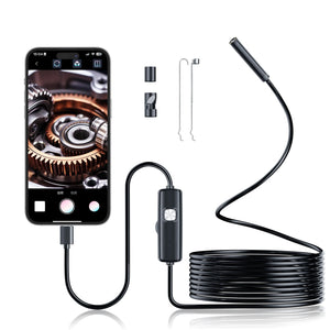 7.0mm Type C Endoscope Camera IP67 Waterproof Borescope With 6 LEDs Android PC - stepyours.com