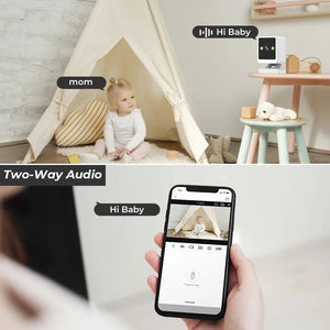 1080P Indoor WiFi Mini Camera Two Way Audio For Baby Monitor ICSEE App - stepyours.com