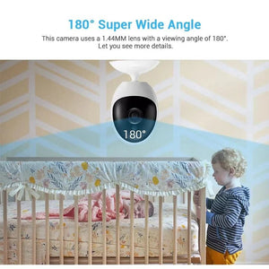 ICSEE Fisheye Camera 180 Degree Panoramic 1080P WiFi Security Camera - stepyours.com