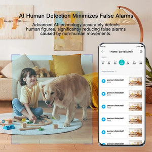 Xiaomi Home Security PTZ 2K Camera Color Night Vision AI Detection Hooks - stepyours.com