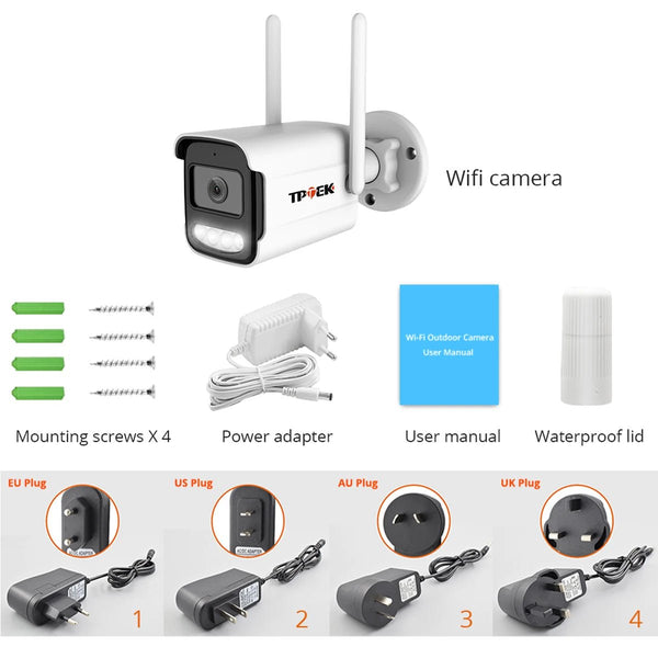 4K 8MP Outdoor WiFi Security Camera - Waterproof Bullet With Night Vision - stepyours.com