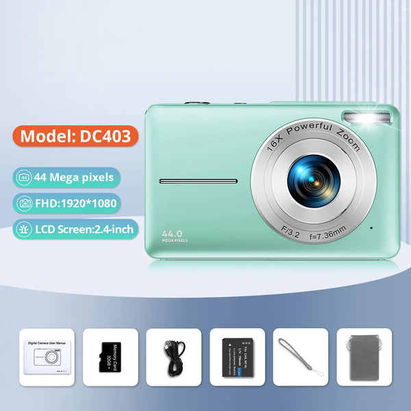 2024 Digital Camera 2.4 Inch 1080P Rechargeable For Kids Beginner Gift - stepyours.com