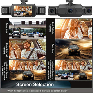 4 Channel Dashcam for Cars WiFi FHD 1080P Night Vision Loop Recording Kit - stepyours.com