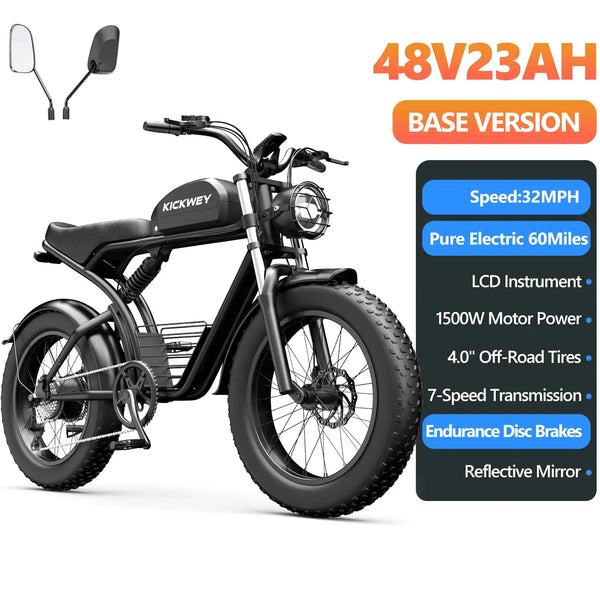 Kickwey Pro Fat Tire Ebike — product view 7
