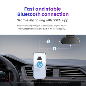 DDPAI N5 Dual Front and Rear Dash Cam 4K Ultra HD GPS ADAS Night Vision - stepyours.com
