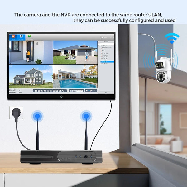 BESDER O-Kam Pro - Dual Screen 4K Outdoor PTZ WiFi Camera With Human Detection by stepyours.com