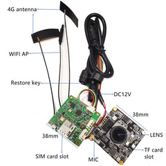 Discreet 4G Pinhole IP Camera P2P Onvif With Motion Alerts DIY Kit 5MP - stepyours.com