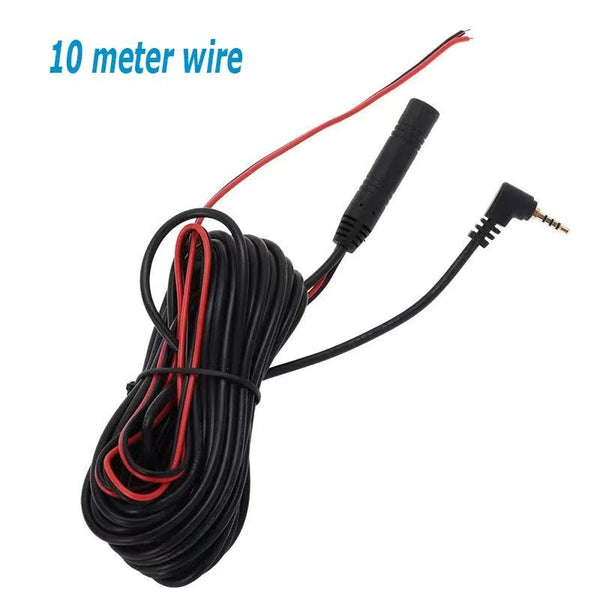 Dashcam Extension Cable 4 Pin 5 Pin Streaming Rear Camera 2.5mm Jack 10m - stepyours.com