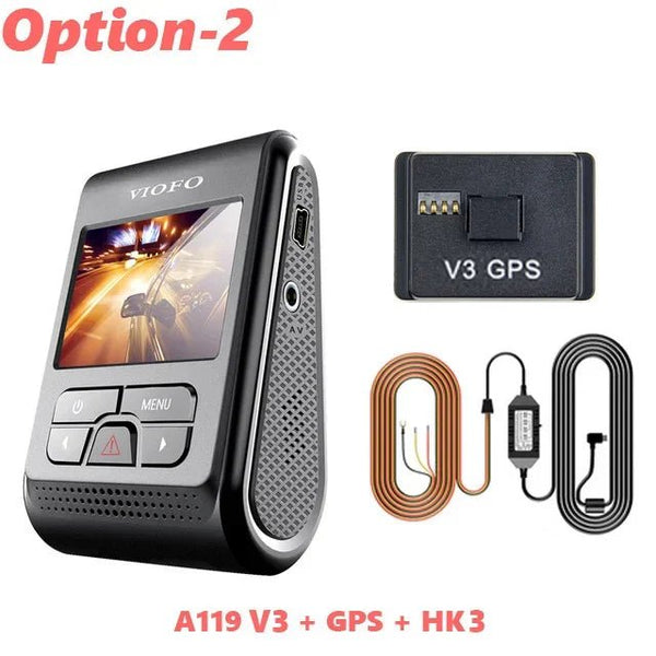 VIOFO A119 V3 2K Car Dash Camera With Parking Mode G Sensor Rota Lens - stepyours.com