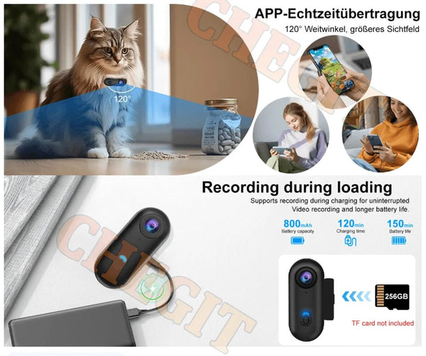 4K WiFi POV Mini Action Camera Magnetic Pocket Vlog Cam Helmet Mount for Bike - stepyours.com