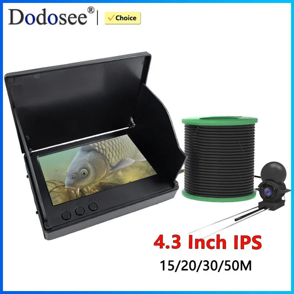 Dodosee Handheld 1080P Fish Finder 4.3 Inch LCD Depth Camera With Night Vision - stepyours.com
