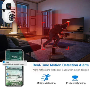 8MP E27 Bulb WiFi Camera - Color Night Vision With 8X Zoom And Dual Lens - stepyours.com