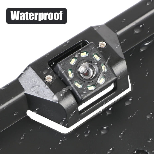 12V Car Rear View Camera 4 And 8 LED License Plate Holder Parking Sensor - stepyours.com