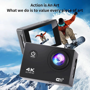 4K Outdoor Action Camera Waterproof Underwater Helmet Camera With WiFi 30FPS - stepyours.com