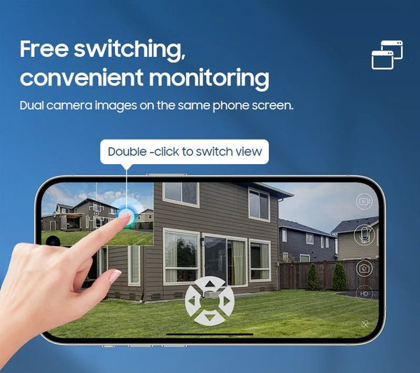 SHIWOJIA 4K 8MP Solar Camera With 4G SIM WiFi Color Night Vision PTZ Dual Lens - stepyours.com