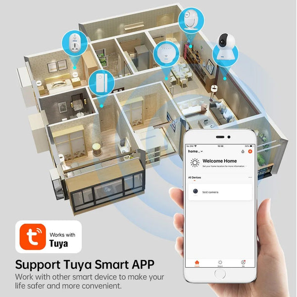 Kerui Mini Indoor Wireless 5MP WiFi IP Camera With Smart Auto Tracking - stepyours.com