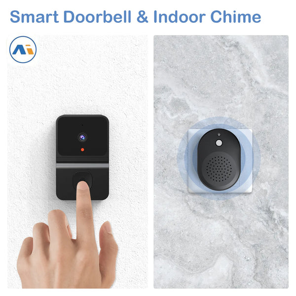 Wireless Doorbell WiFi Outdoor HD Camera Security Door Bell Night Vision Video Intercom Voice Change For Home Monitor Door Phone by stepyours.com