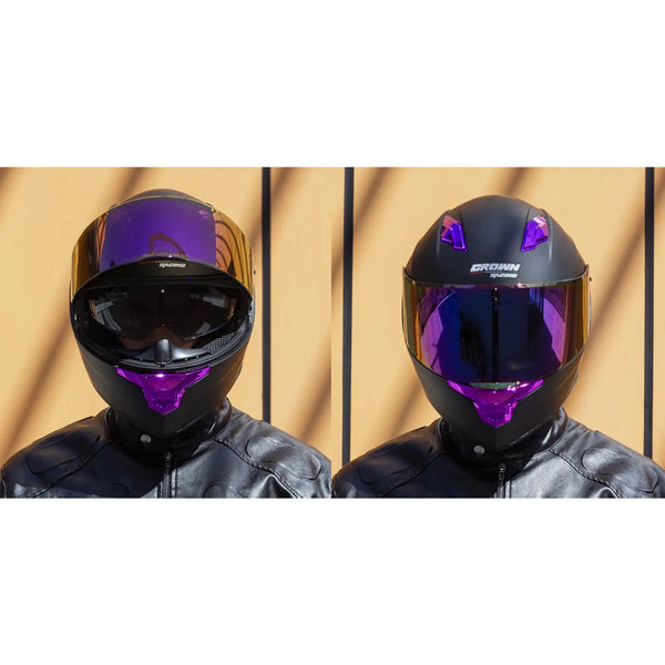 Crown Racing Full Face Helmet — product view 4