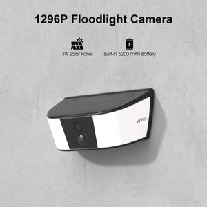 ANRAN 1296P Floodlight Solar Camera - Wireless Security With Human Detection - stepyours.com