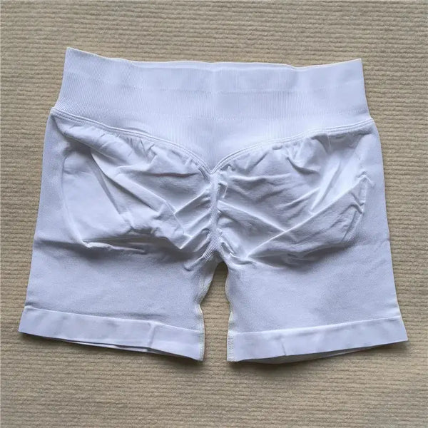 Womens Seamless Scrunch Butt Biker Shorts For Yoga Wear — product view 43