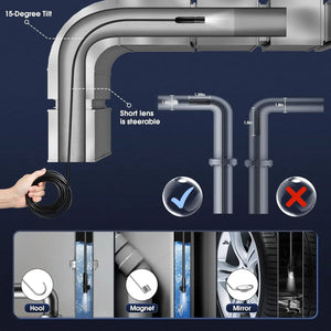 Industrial Endoscope Camera 4.3 Inch IPS Screen 1080P IP67 Waterproof Borescope - stepyours.com