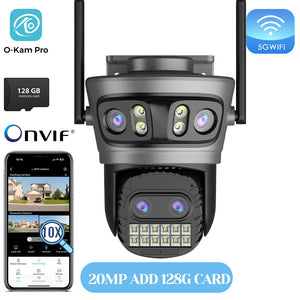 20MP Outdoors WiFi PTZ Security Camera - AI Human Detection and 10X Zoom Hooks