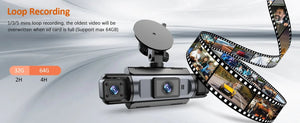 4 Channel WiFi Dash Cam 1080P Front Rear Left Right Night Vision Loop Recording - stepyours.com