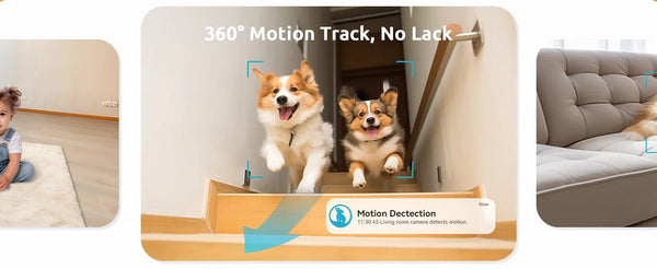 Blurams Indoor Security Camera 2K Kit - 360 Degree Coverage for Pets and Seniors - stepyours.com