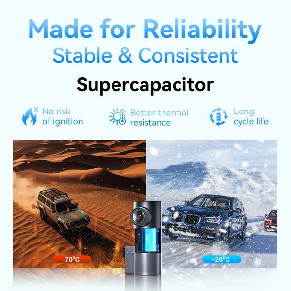 Pictrey M2 2K Dash Cam Night Vision 330 Degree Rotatable Car DVR Parking Monitor - stepyours.com