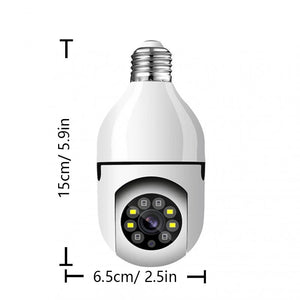 1080P HD E27 Bulb Surveillance Camera Auto Tracking And Wireless Night Vision - stepyours.com