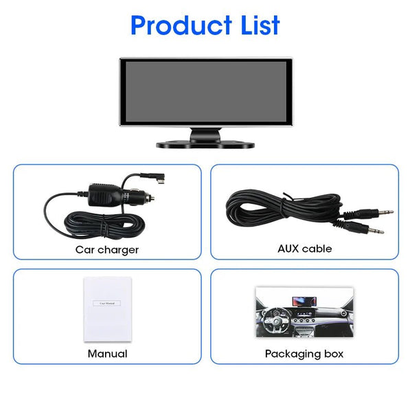 11.26 Inch 4K Dual Lens Dash Cam With Wireless CarPlay Android Auto GPS WiFi - stepyours.com