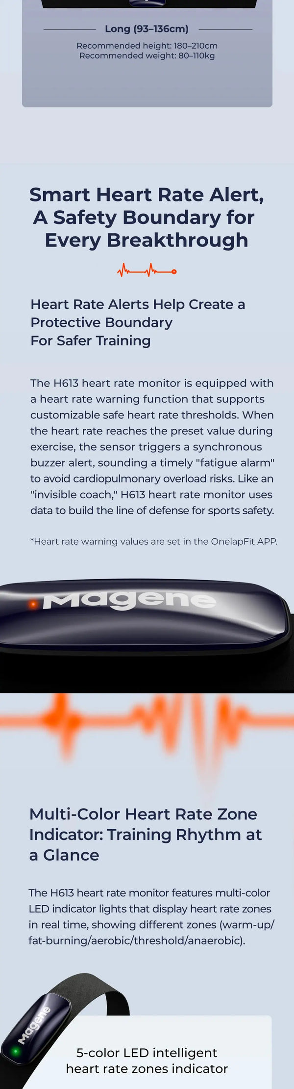 Rechargeable HR Chest Strap for Zwift — product view 10