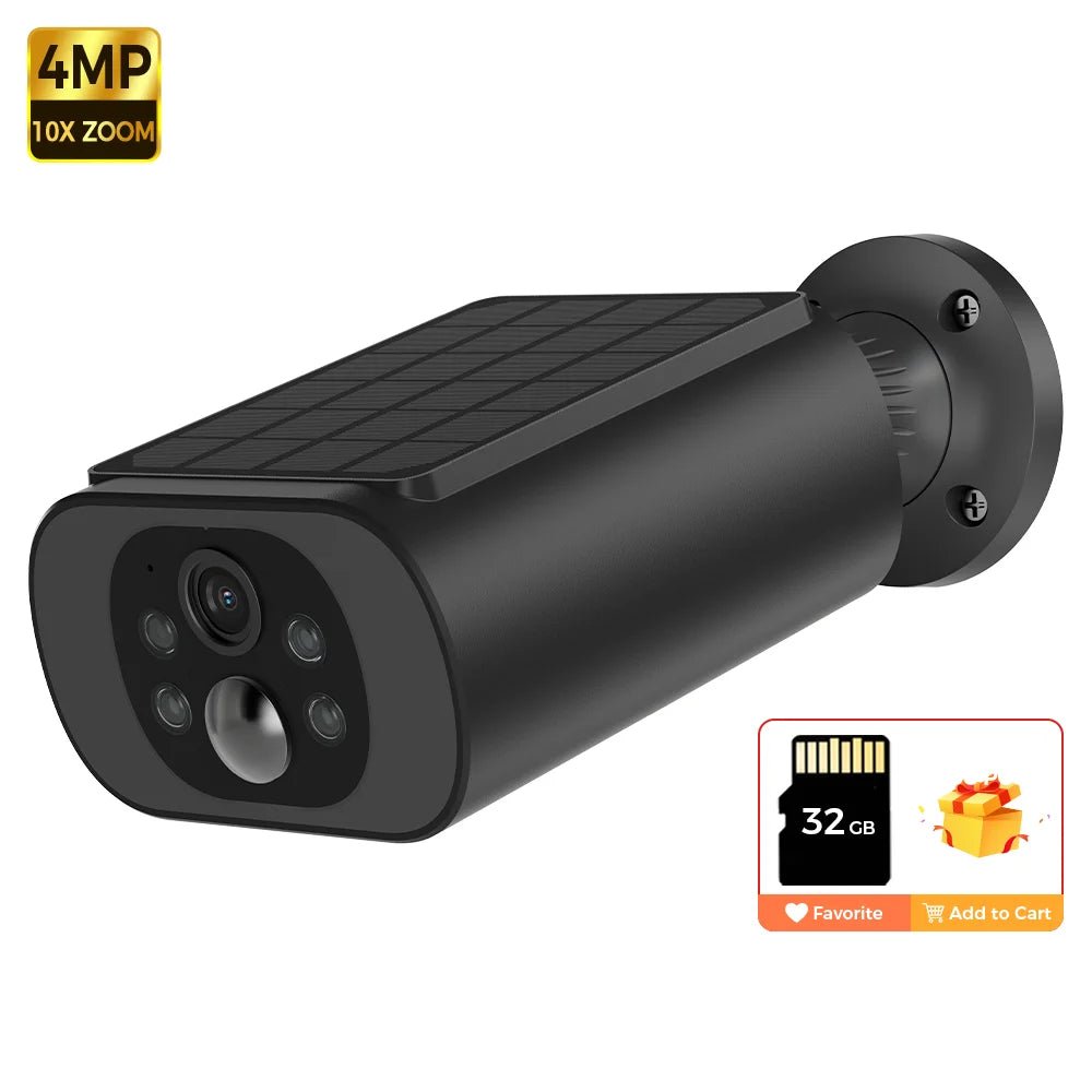 ALEVIO Solar Outdoor Camera - 2.5K Video, AI Detection And Color Night Vision - stepyours.com