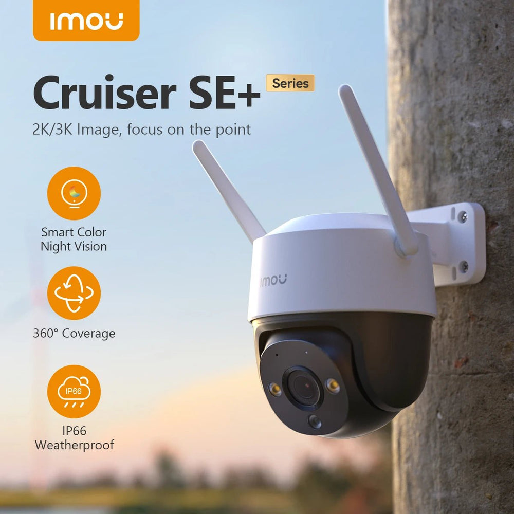 IMOU Cruiser SE Plus Outdoor WiFi Camera AI Human Detection Night Vision - stepyours.com
