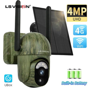 Solar Security Master LS Vision 4MP Wireless Outdoor Camera IP66 Waterproof 4G - stepyours.com