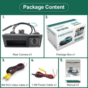 AHD 1080P Rear View Camera for VW Passat Golf Jetta Polo 170 Degree Wide - stepyours.com