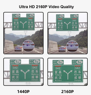 Acceo 4K Dash Cam With GPS WiFi Dual Lens Night Vision Front Rear - stepyours.com