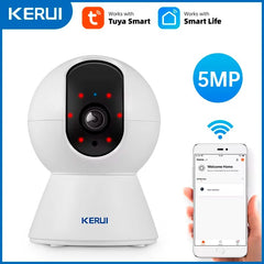 Kerui Mini Indoor Wireless 5MP WiFi IP Camera With Smart Auto Tracking - stepyours.com