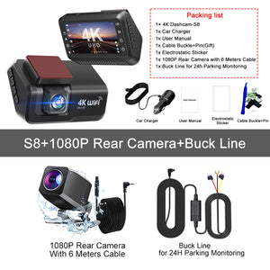 Hook Your Drive Kocam 4K UHD Dash Cam Dual Lens Night Vision Parking Monitor - stepyours.com