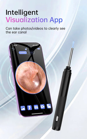 KERUI Ear Wax Removal Cleaner With 5MP HD Camera - See Ear Canal Add Hooks - stepyours.com