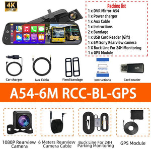 4K Car DVR Touch Screen Dash Cam CarPlay Android Auto Night Vision - stepyours.com