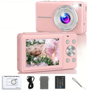 Kids Digital Camera Camcorder 16x Zoom 1080P 44MP for Beginners - stepyours.com