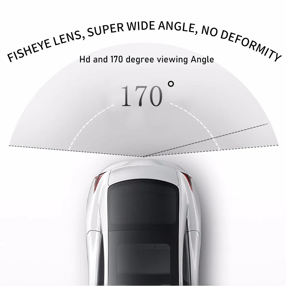 Gold Fisheye 170 Degree AHD 1080P Flip Emblem Backup Camera For VW Passat Golf - stepyours.com