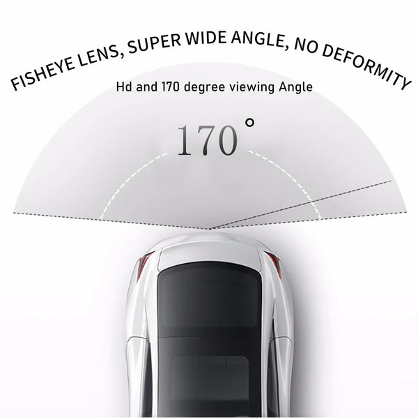 Gold Fisheye 170 Degree AHD 1080P Flip Emblem Backup Camera For VW Passat Golf - stepyours.com