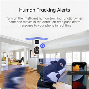 Tuya 8MP Dual Lens WiFi IP Camera - Color Night Vision With Auto Tracking - stepyours.com