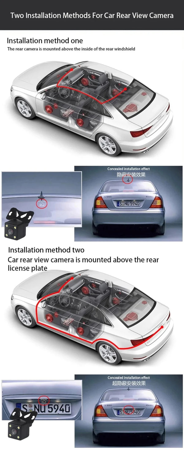 4K Dual Lens Dash Cam Car DVR With WiFi App Front Rear Night Vision - stepyours.com