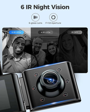 AZDOME M550 Pro 4K Dash Cam WiFi GPS Night Vision Parking Monitor Rear Camera - stepyours.com