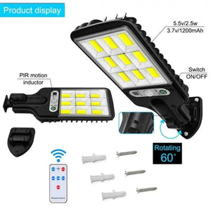 Solar Outdoor Led Wall Lamp With Motion Sensor Light — product view 6