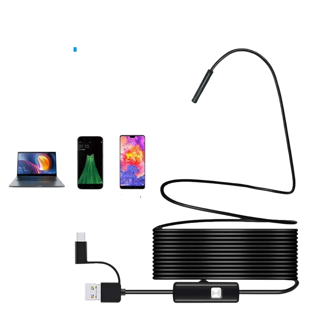 5.5mm Sewer Endoscope Type C Mini Camera For Android Compact Borescope Hooks - stepyours.com