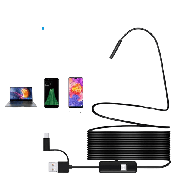 5.5mm Sewer Endoscope Type C Mini Camera For Android Compact Borescope Hooks - stepyours.com